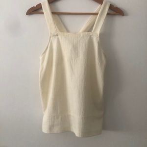 Madewell cream linen top
